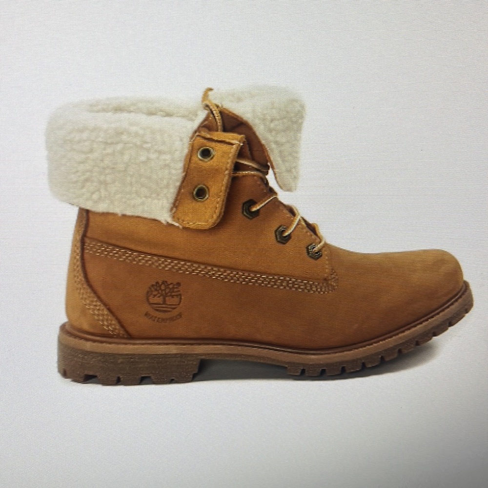 Timberland fleece roll down boot size 7 womens